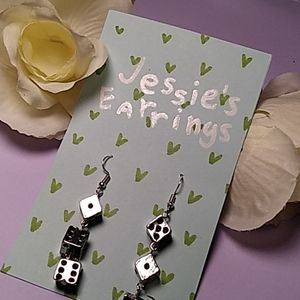Dice Earrings (Handmade)
